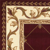 KAS Rugs Corinthian 5319 Red Fleur-de-lis Machine-made Area Rugs