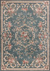 KAS Rugs Avalon 5602 Slate Blue Aubusson Machine-made Area Rugs