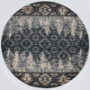 KAS Rugs Chester 5636 Slate Blue Pines Machine-woven Area Rugs