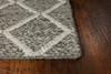 KAS Rugs Cortico 6162 Dark Grey Diamonds Hand-woven Area Rugs