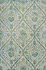 KAS Rugs Stella 6256 Ivory/teal Parisian Machine-woven Area Rugs