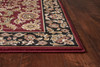 KAS Rugs Cambridge 7301 Red/black Kashan Machine-made Area Rugs