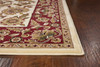 KAS Rugs Cambridge 7303 Ivory/red Kashan Machine-made Area Rugs