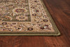 KAS Rugs Cambridge 7304 Green/taupe Kashan Machine-made Area Rugs
