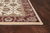 KAS Rugs Cambridge 7312 Ivory/red Kashan Machine-made Area Rugs