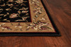 KAS Rugs Cambridge 7336 Black/beige Floral Delight Machine-made Area Rugs