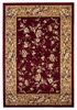KAS Rugs Cambridge 7337 Red/beige Floral Delight Machine-made Area Rugs