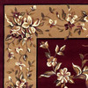 KAS Rugs Cambridge 7337 Red/beige Floral Delight Machine-made Area Rugs