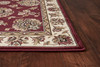 KAS Rugs Cambridge 7340 Red/ivory Floral Mahal Machine-made Area Rugs