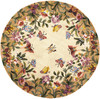 KAS Rugs Emerald 9019 Antique Beige Butterfly Garden Hand-tufted Area Rugs