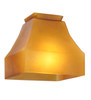 Meyda 5"sq Bungalow Frosted Amber Shade - 101510