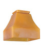 Meyda 5"sq Bungalow Frosted Amber Shade - 101510