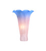 Meyda 3"w X 5"h Pink/blue Lily Shade - 10185