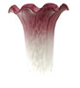Meyda 3"w X 5"h White/pink Lily Shade - 10187