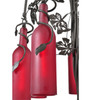 Meyda 47"h Tuscan Vineyard Red 7 Lt Wine Bottle Table Lamp - 106260