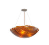 Meyda 24"w Torta Fused Glass Inverted Pendant - 106602