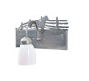 Meyda 13"w Running Horse Right Vanity Light - 106677