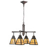 Meyda 30"w Valley View Mission 4 Lt Chandelier - 107066