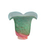 Meyda 5.5"w Fluted Pink And Green Shade - 10734