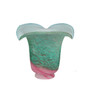 Meyda 5.5"w Fluted Pink And Green Shade - 10734