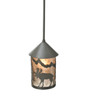 Meyda 6"w Lone Moose Lantern Mini Pendant - 108462