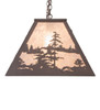 Meyda 48"l Tall Pines Oblong Pendant - 108527