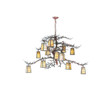 Meyda 52"w Pine Branch Valley View 12 Lt Chandelier - 108758