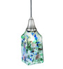 Meyda 4"sq Metro Fusion Fiddleheads Draped Glass Mini Pendant - 108764