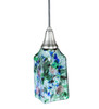 Meyda 4"sq Metro Fusion Fiddleheads Draped Glass Mini Pendant - 108764