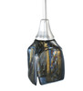Meyda 4"sq Metro Fusion Cielo Di Notte Draped Glass Mini Pendant - 108989