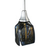 Meyda 4"sq Metro Fusion Cielo Di Notte Draped Glass Mini Pendant - 108989