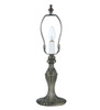 Meyda 15"h Fabric & Fringe Victorian Tulip Accent Lamp - 109198