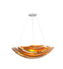 Meyda 24"w Metro Fusion Marina Glass Inverted Pendant - 109206