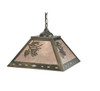 Meyda 16"sq Balsam Pine Pendant - 109380