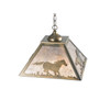 Meyda 16"sq Wild Horses Pendant - 109563