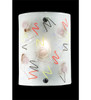 Meyda 8"w Metro Fusion Super Nova Glass Wall Sconce - 109966