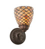 Meyda 5.5"w Tiffany Fishscale Wall Sconce - 110224