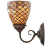 Meyda 5.5"w Tiffany Fishscale Wall Sconce - 110224