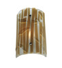 Meyda 9"w Metro Fusion Bambu Glass Wall Sconce - 110482