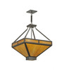 Meyda 18"sq Whitewing Inverted Pendant - 110845