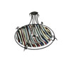 Meyda 36"w Metro Fusion Colori Del Arcobaleno Glass Semi-flushmount - 110963
