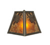 Meyda 9"w Winter Pine Wall Sconce - 111037