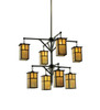 Meyda 52"w Hyde Park T Mission 2 Tier Chandelier - 111106