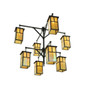 Meyda 52"w Hyde Park T Mission 2 Tier Chandelier - 111106