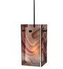 Meyda 5"sq Metro Chambord Swirl Quadrato Mini Pendant - 111277