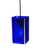 Meyda 5"sq Metro Blue Quadrato Mini Pendant - 111283