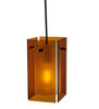 Meyda 5"sq Metro Amber Quadrato Mini Pendant - 111293