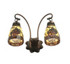 Meyda 15" Wide Tiffany Pinecone 2 Light Wall Sconce - 111324