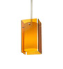 Meyda 5"sq Metro Amber Quadrato Mini Pendant - 111382