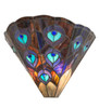 Meyda 14" Wide Peacock Wall Sconce - 119280